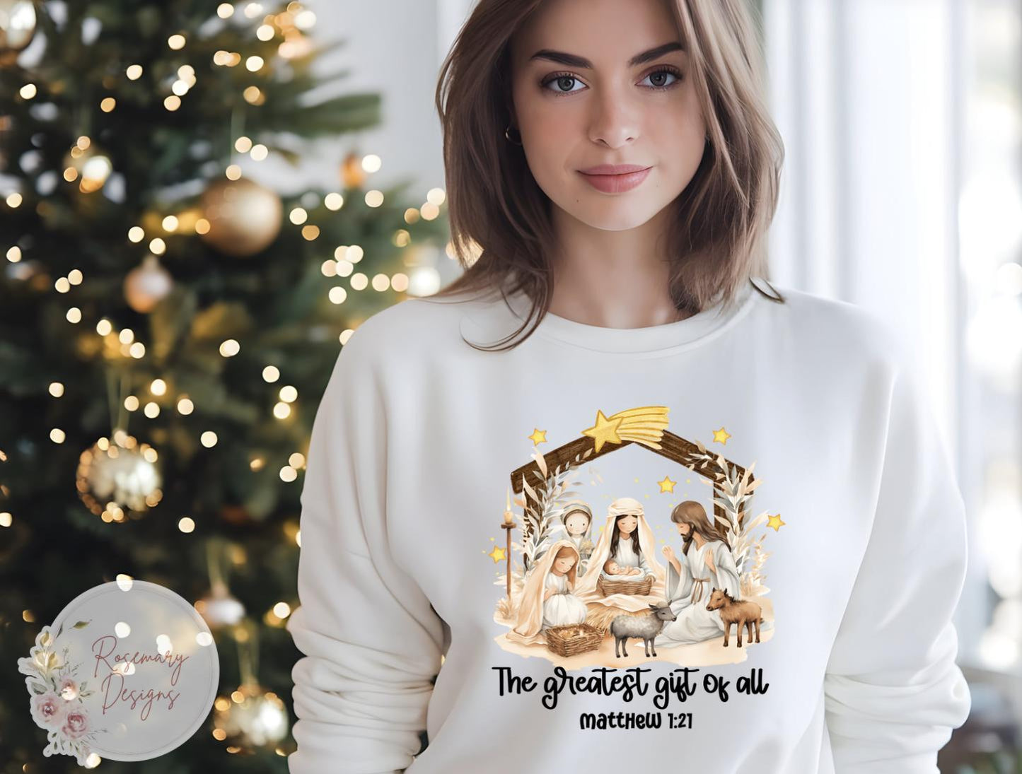 Jesus is the Greatest Gift of all T-Shirt/Sweatshirt- Religious- Holiday- Graphic Tee- Sweatshirt