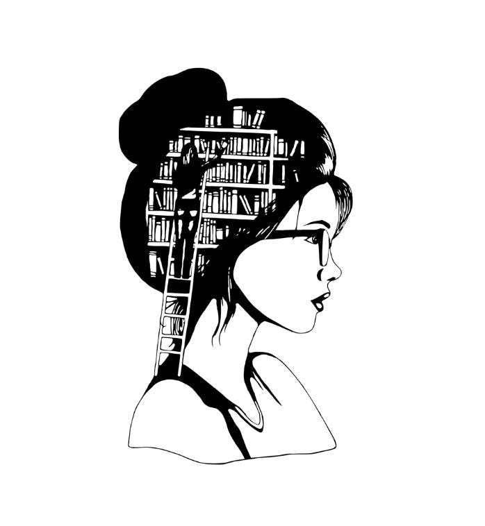 Book Lover Tote Bag, Book Bag, Library Tote