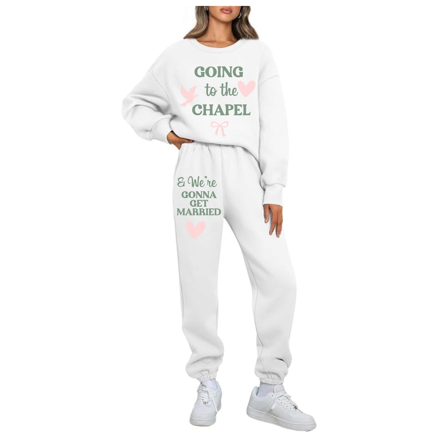 Going to the Chapel Bridal Sweatsuit, Sweatshirt, Sweatpants, Bride