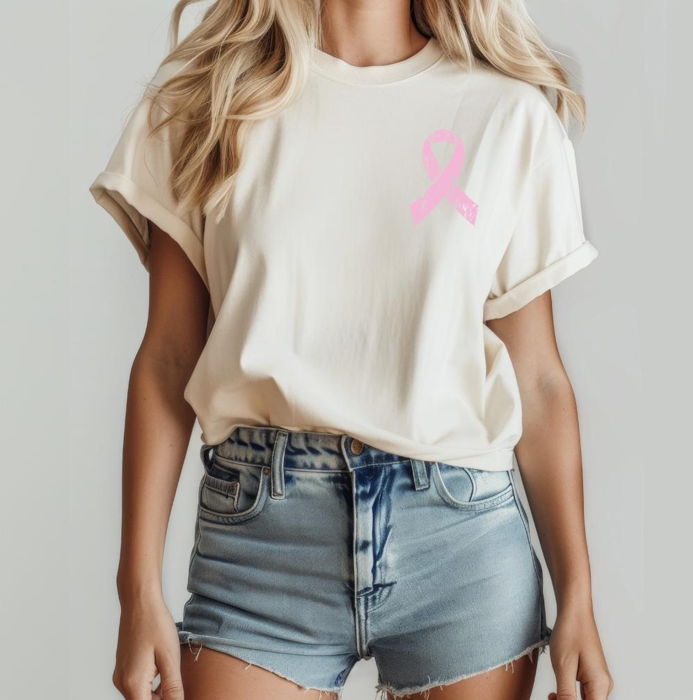 Women's Breast Cancer Awareness Pumpkin T-Shirt