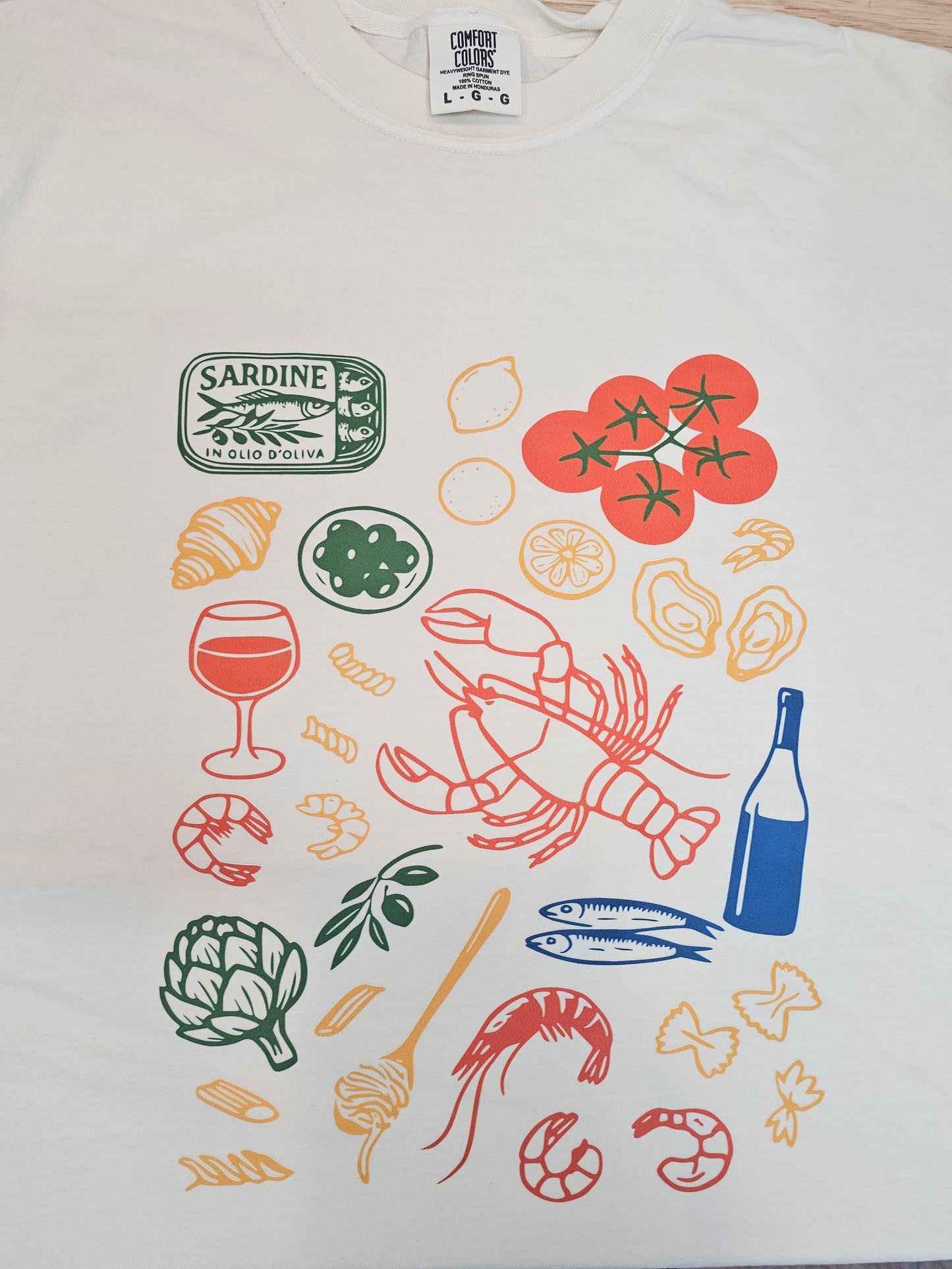 Italian Summer Foods Graphic Tee