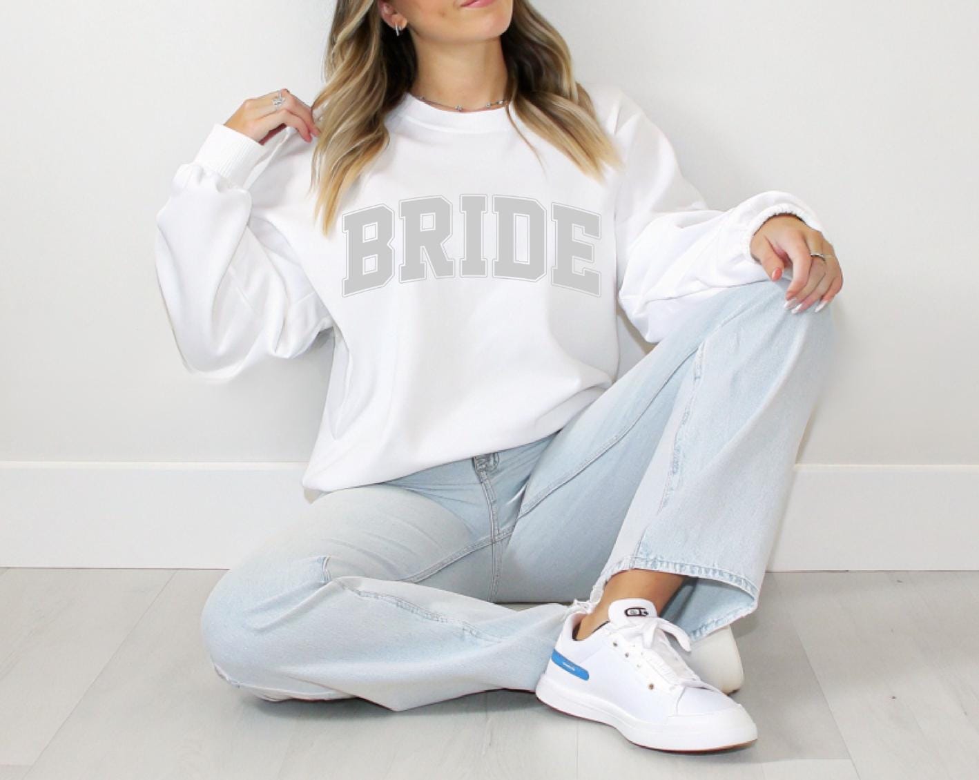 Varsity Bride White Sweatshirt