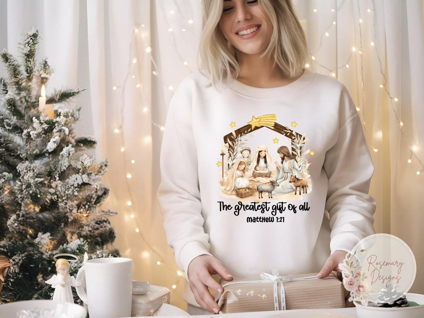 Jesus is the Greatest Gift of all T-Shirt/Sweatshirt- Religious- Holiday- Graphic Tee- Sweatshirt