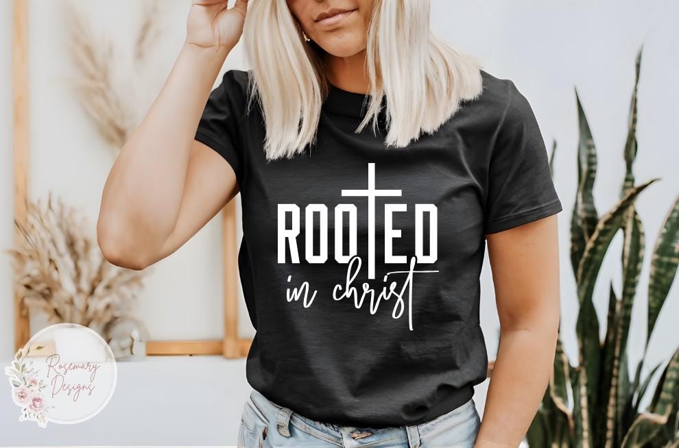 Rooted in Christ Christian T-Shirt