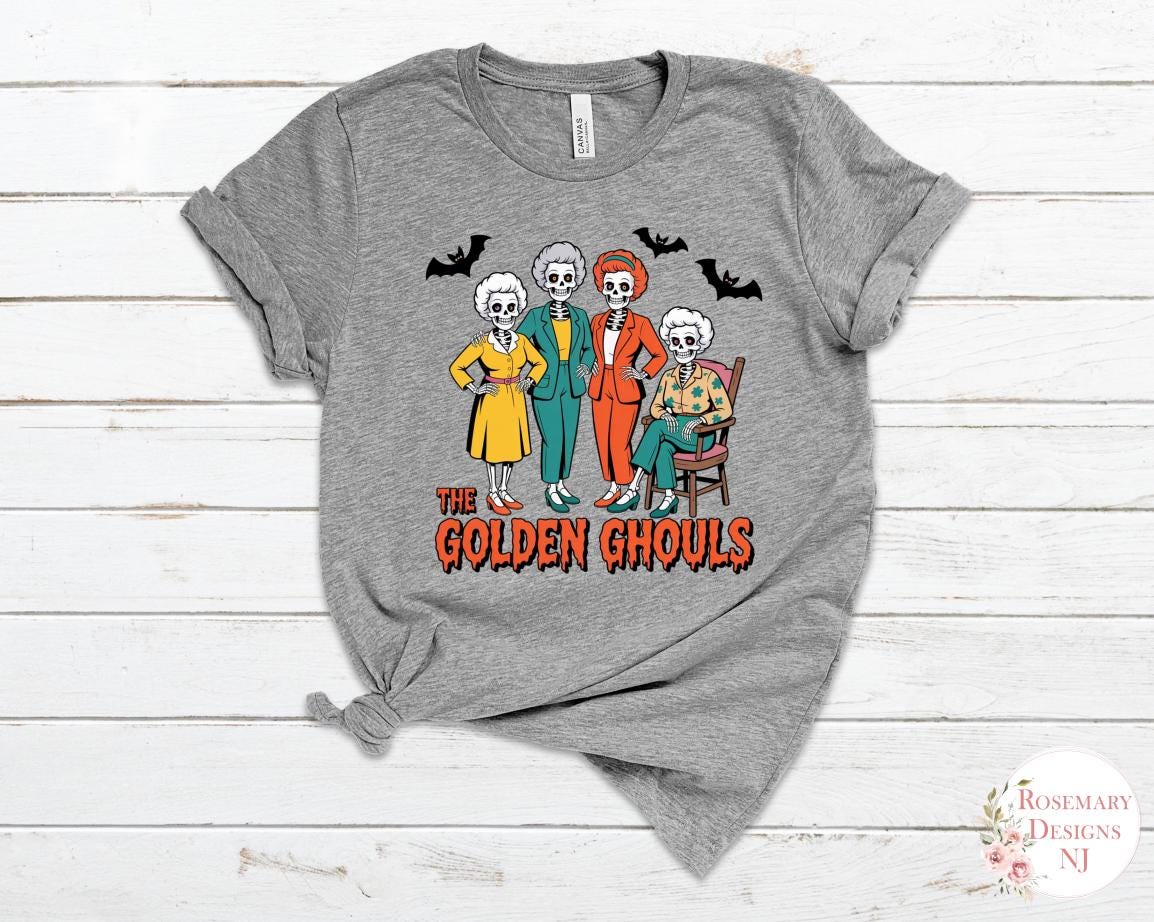 Golden Ghouls Graphic Tee- Unisex- Halloween Shirt