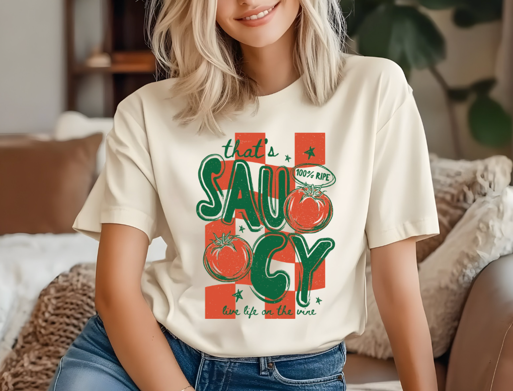 That's Saucy- Tomato Graphic Tee