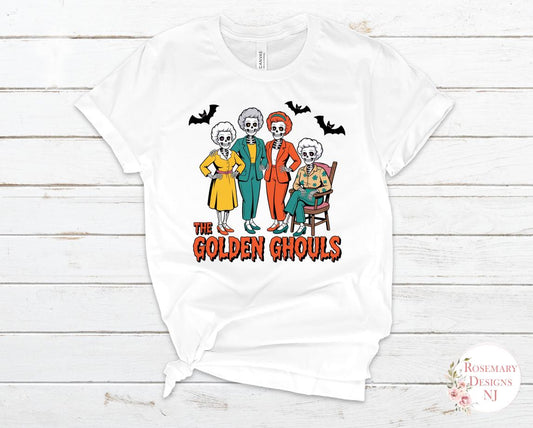 Golden Ghouls Graphic Tee- Unisex- Halloween Shirt