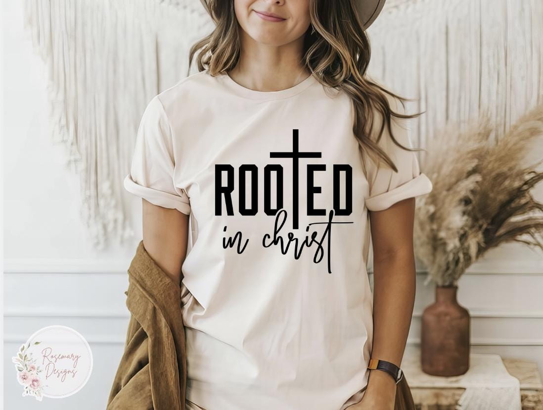 Rooted in Christ Christian T-Shirt