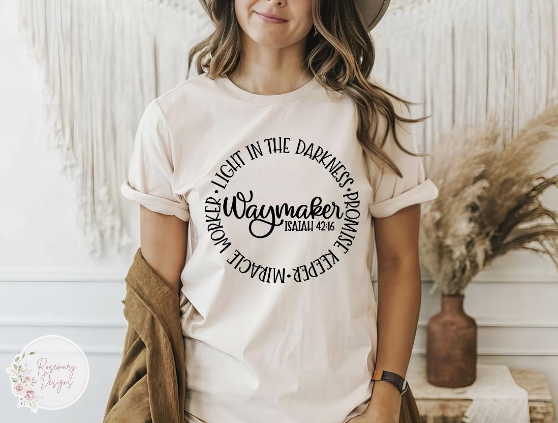 Waymaker Isaiah 42:16 Christian T-Shirt