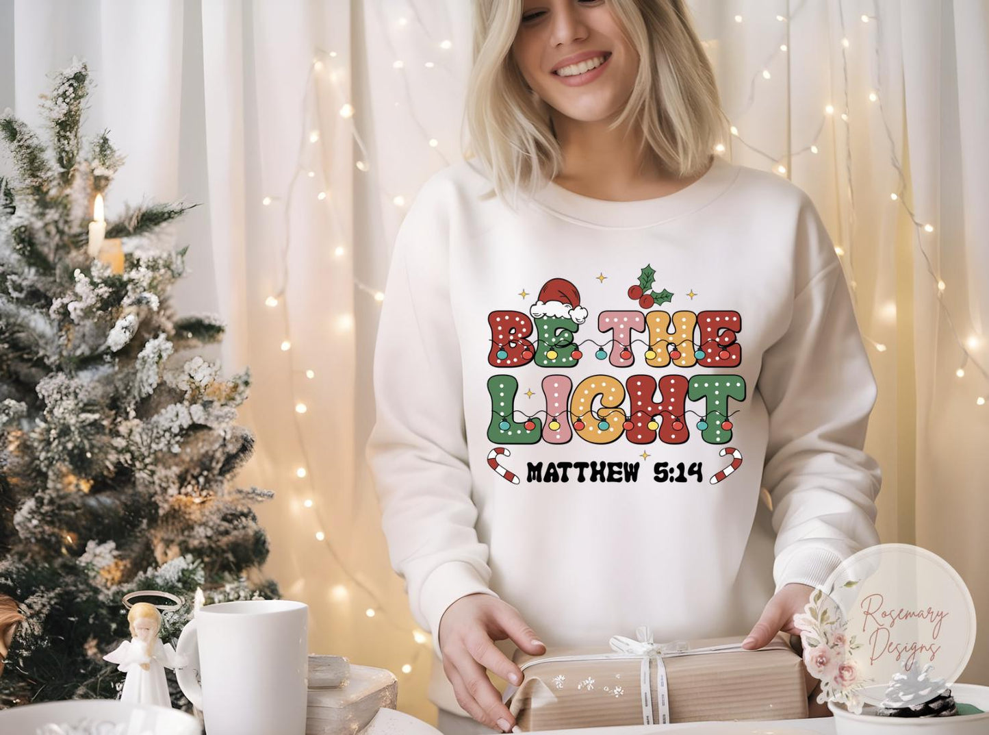 Be The Light T-Shirt/Sweatshirt- Religious- Holiday- Graphic Tee-