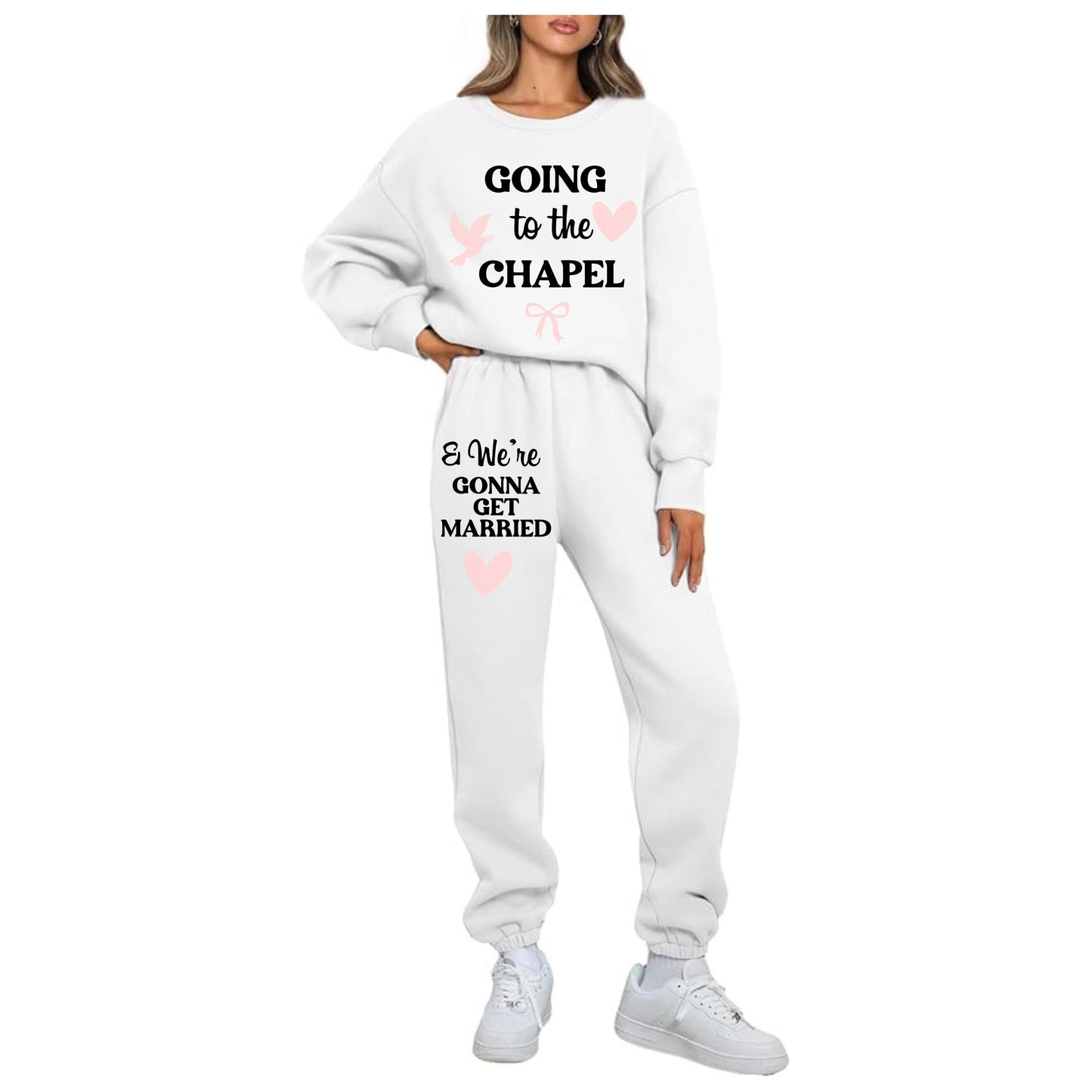 Going to the Chapel Bridal Sweatsuit, Sweatshirt, Sweatpants, Bride