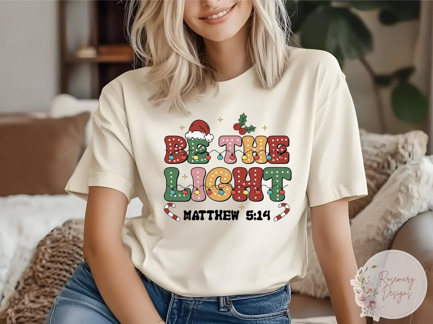 Be The Light T-Shirt/Sweatshirt- Religious- Holiday- Graphic Tee-