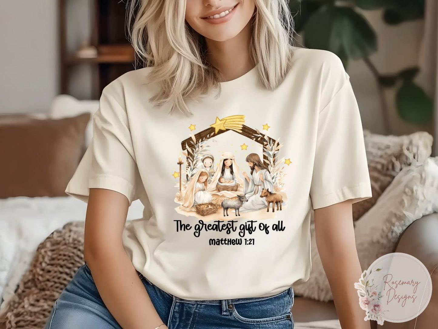 Jesus is the Greatest Gift of all T-Shirt/Sweatshirt- Religious- Holiday- Graphic Tee- Sweatshirt